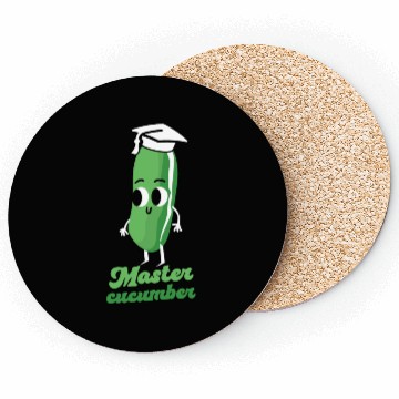 Discover Master Cucumber Vegetarian Vegetable Veggies Vegan Coasters