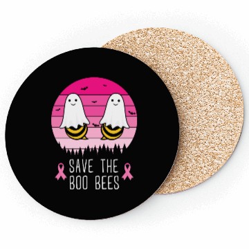 Discover Save the Boo Bees Breast Cancer Awareness Coasters