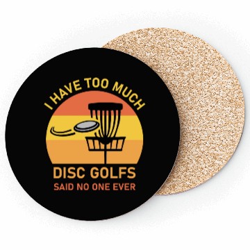 Discover Disc Golfing Funny Frisbee Golf Coasters