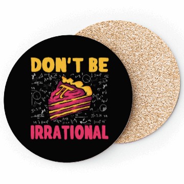 Discover Don't Be Irrational Retro Pi Day Math Teacher Coasters