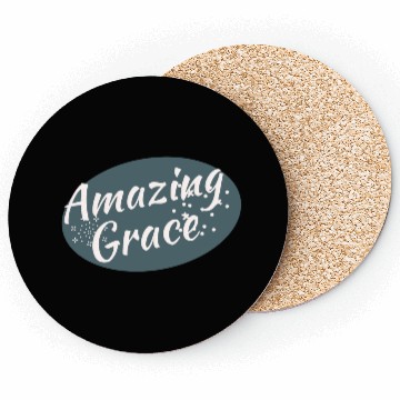 Discover Amazing Grace Christian design Coasters