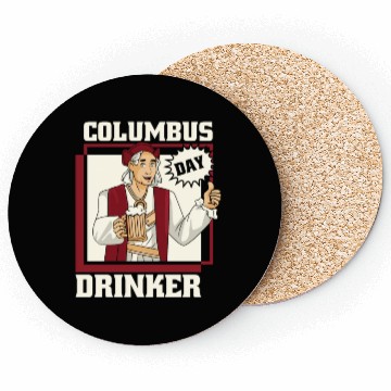 Discover Columbus Day 1492 Coasters