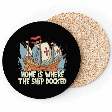 Discover Columbus Day 1492 Coasters