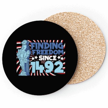 Discover Columbus Day 1492 Coasters