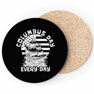 Discover Columbus Day 1492 Coasters