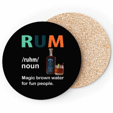 Discover Rum Magic Brown Water For Fun People Funny Vintage Coasters
