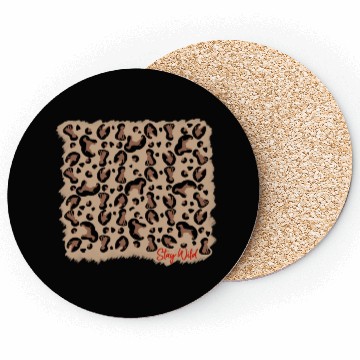 Discover Vizsla leopard print stay Wild Coasters