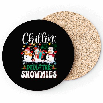 Discover Chillin With My Pediatric Snowmies Christmas Light Coasters