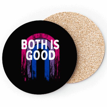 Discover Both is Good Bisexual LGBTQ Bi Pride Positivity Coasters