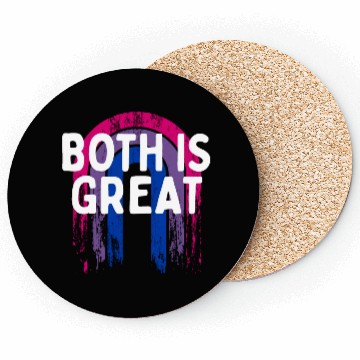 Discover Both Is Great Bisexual LGBTQ Bi Pride Pansexual Coasters