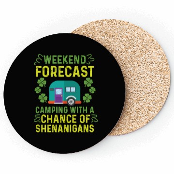Discover Pop-up Shenanigans Camper Gift Coasters