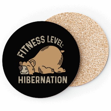 Discover Fitness Level: Hibernation Sleepy Head Gift Coasters