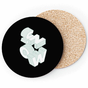 Discover Snow Christmas Snowflake Gift idea Winter Letter Coasters