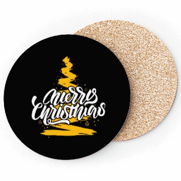 Discover Merry Chirstmas tree Coasters