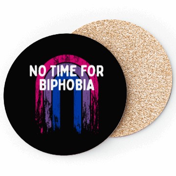 Discover No Time for Biphobia Bisexual LGBTQ Bi Pride Coasters