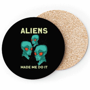 Discover Alien Extraterrestrial Area 51 UFO Space Geek Gift Coasters