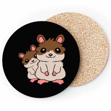 Discover family hamster small child Coasters