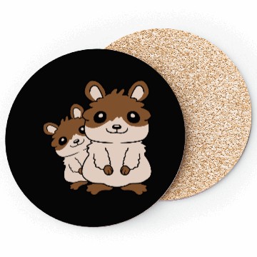 Discover Hamster family small child Coasters