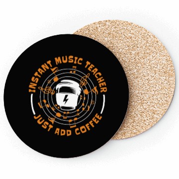 Discover Music Teacher Coffee Coasters