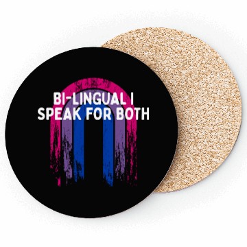 Discover Bi-lingual I Speak for Both Bisexual Pride Month Coasters