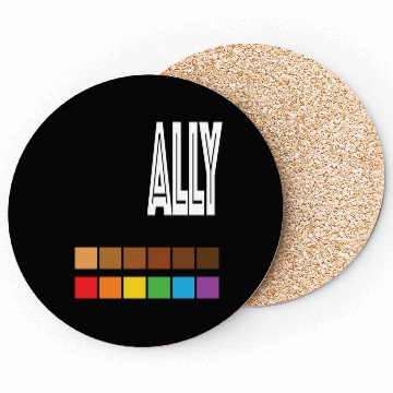 Discover Rainbow Black Pride Gift Coasters
