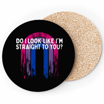 Discover Do I Look Straight To You Bisexual LGBTQ Bi Pride Coasters