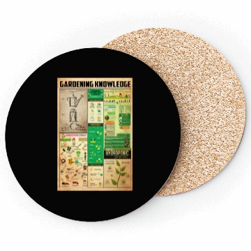 Discover Gardening Knowledge Poster, Gardening Poster Coasters