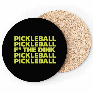 Discover Pickleball Pickleball Neon Coasters