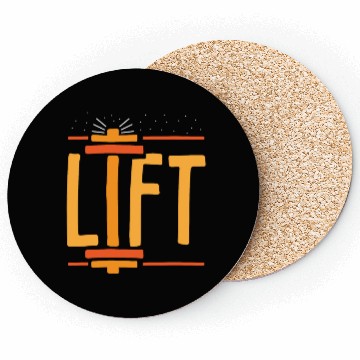 Discover Lift Lifting Gym Workout Weightlifting Coasters