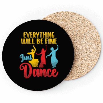Discover Just dance Design for a Bharatanatyam Dancer Coasters
