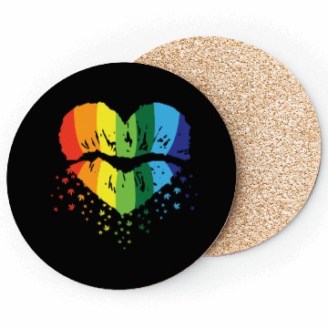 Discover LBGT Flag Gay Pride Human Vintage Rainbow Coasters