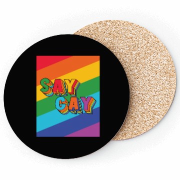 Discover LBGT Flag Gay Pride Human Vintage Rainbow Coasters