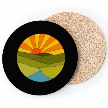 Discover Sunrise geometrical Coasters