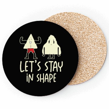 Discover Gym Cute Motivational Geometric Shapes Working Out Coasters