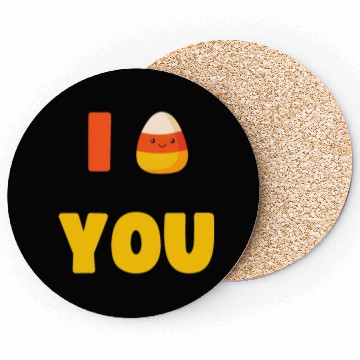 Discover CUTE HALLOWEEN LAZY COSTUME I CANDY CORN YOU Coasters