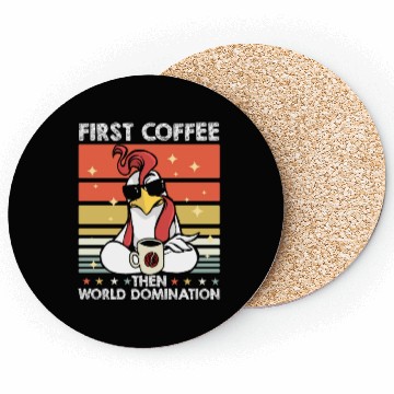 Discover Rooster Cock Coffee Sunglasses Coasters