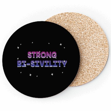Discover Strong Bisivility Bisexual LGBTQ Bi Pride LGBT Coasters