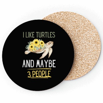 Discover Sea Turtle Lover Ocean Animal Funny Gift Turtle Coasters
