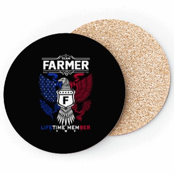 Discover Farmer Name Coasters - Farmer Eagle Lifetime Member