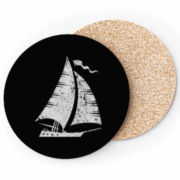 Discover Sailboat Sailing Sailors Coasters