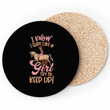 Discover Barrel Racing Rodeo Equestrian Horse Barrel Racer Coasters