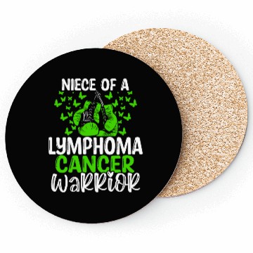 Discover Lymphoma Cancer Awareness Niece Aunt Uncle Coasters