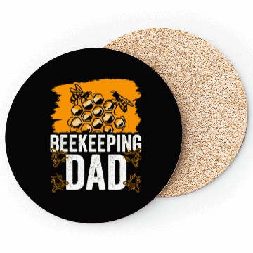 Discover Beekeeping Dad Bee Honeybee Beekeeper Hobby Coasters
