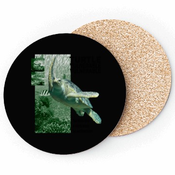 Discover Turtle layout green Coasters