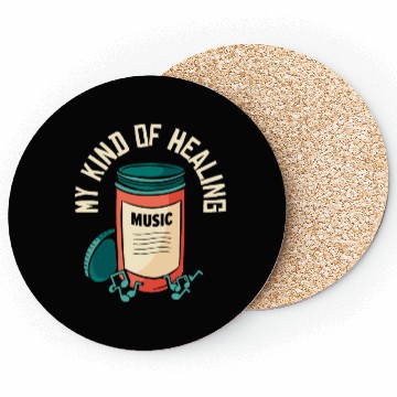 Discover Music Pills Musician Notes Lover Healing Coasters
