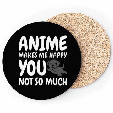 Discover Great Dane Anime Makes Me Happy Coasters