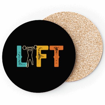 Discover Lift Workout Gym Lifting Weightlifting Coasters