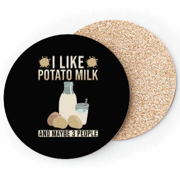 Discover Potato Milk Saying Coasters
