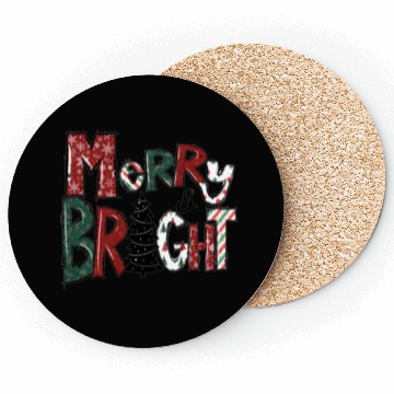 Discover Merry And Bright Coasters | Merry Christmas 2022