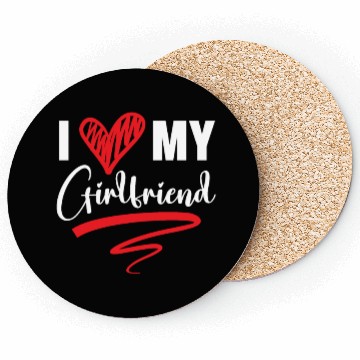 Discover I Love My Girlfriend Valentines Day Cupid Love Coasters